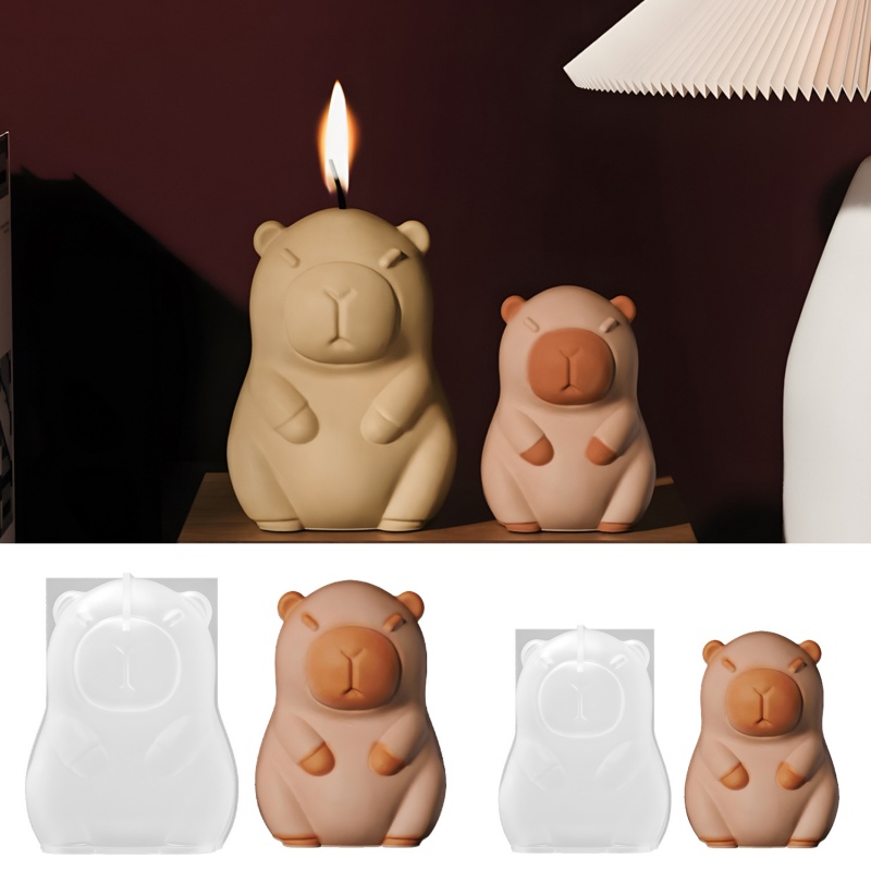 Candle Making Moulds - Capybara Pudding Baking Silicone Mold DIY