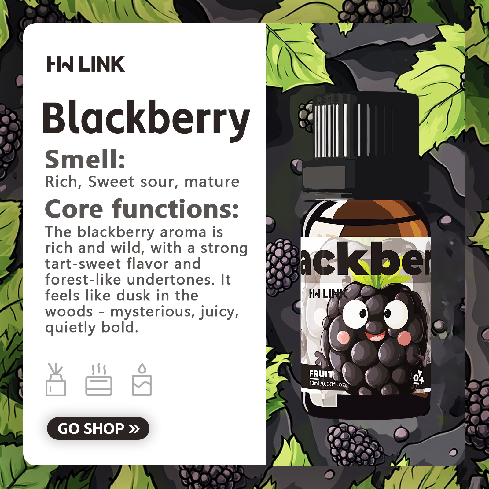 Blackberry Essential Oil Black - Candle Making Ingredients avis et prix