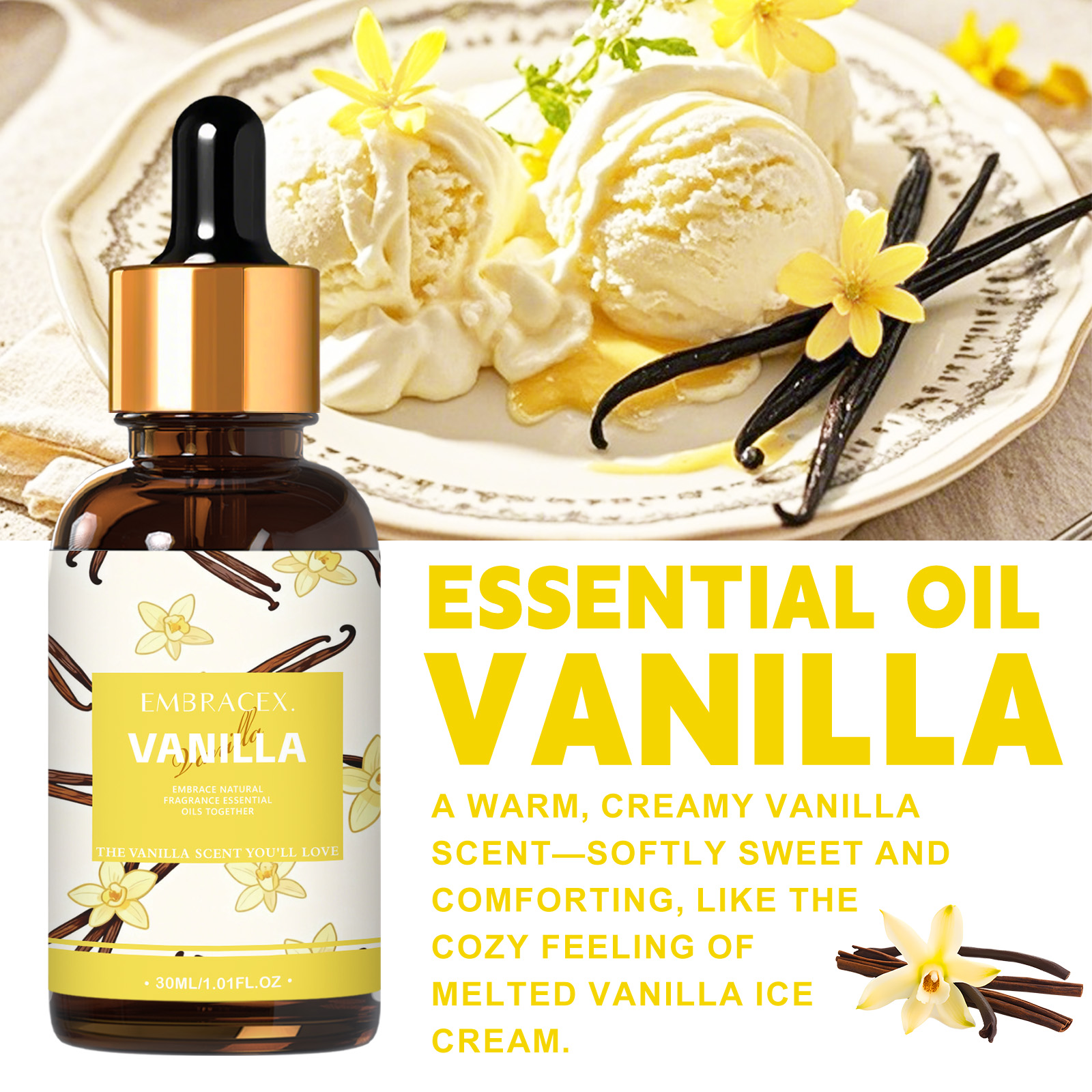 30ml Vanilla Essential Oil Per - Candle Making Ingredients avis et prix