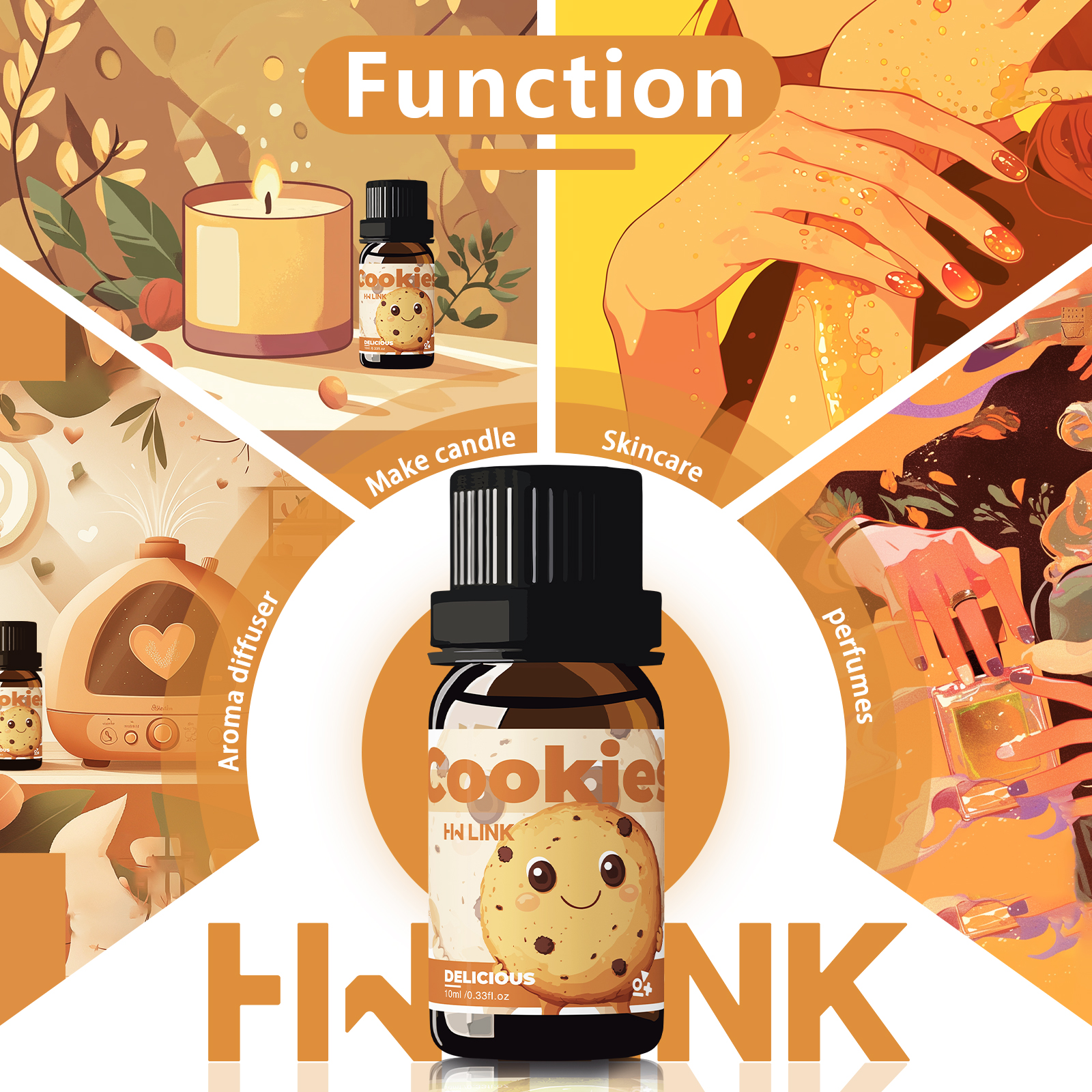 10ml Cookies Essential Oils Pe - Candle Making Ingredients avis et prix