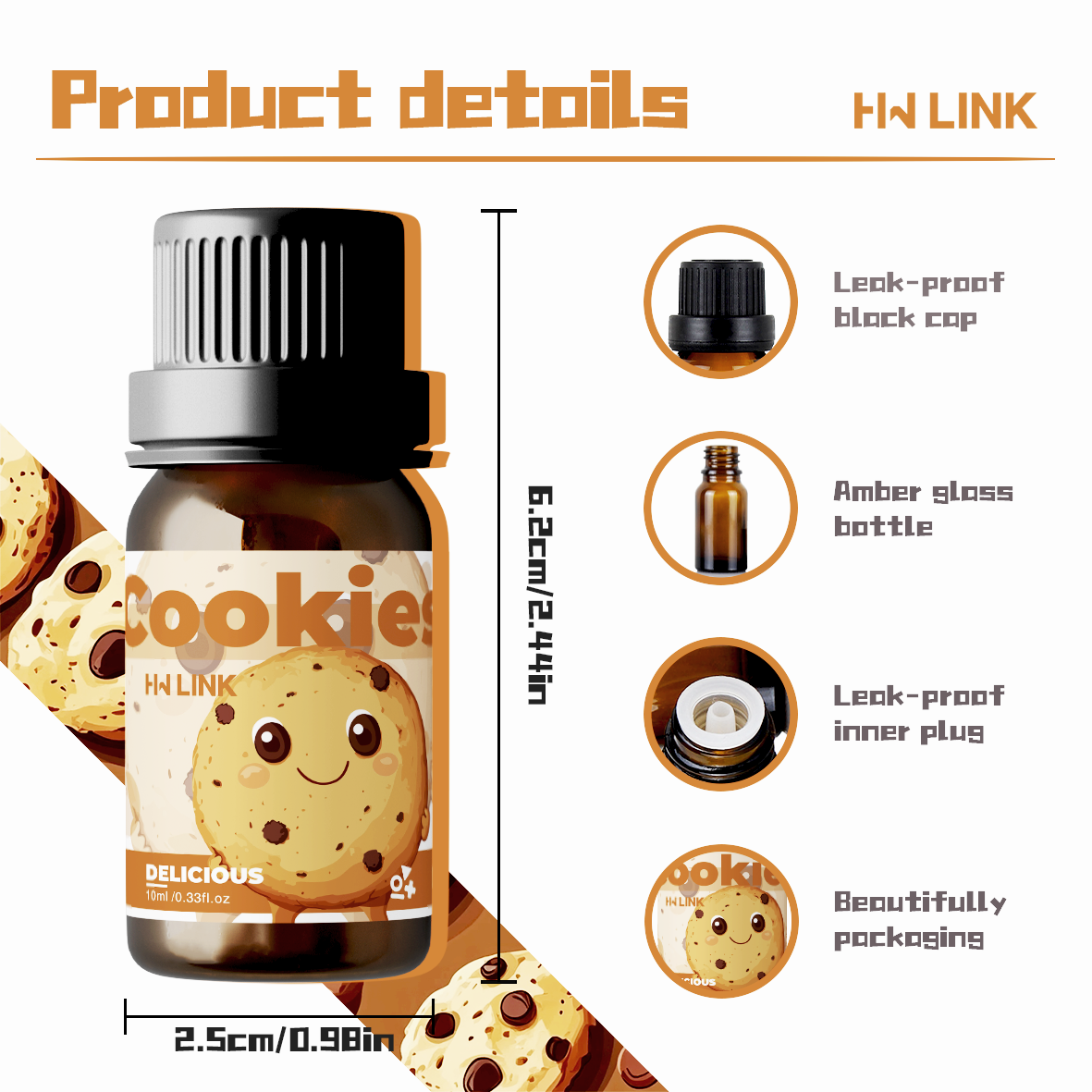 10ml Cookies Essential Oils Pe - Candle Making Ingredients avis et prix