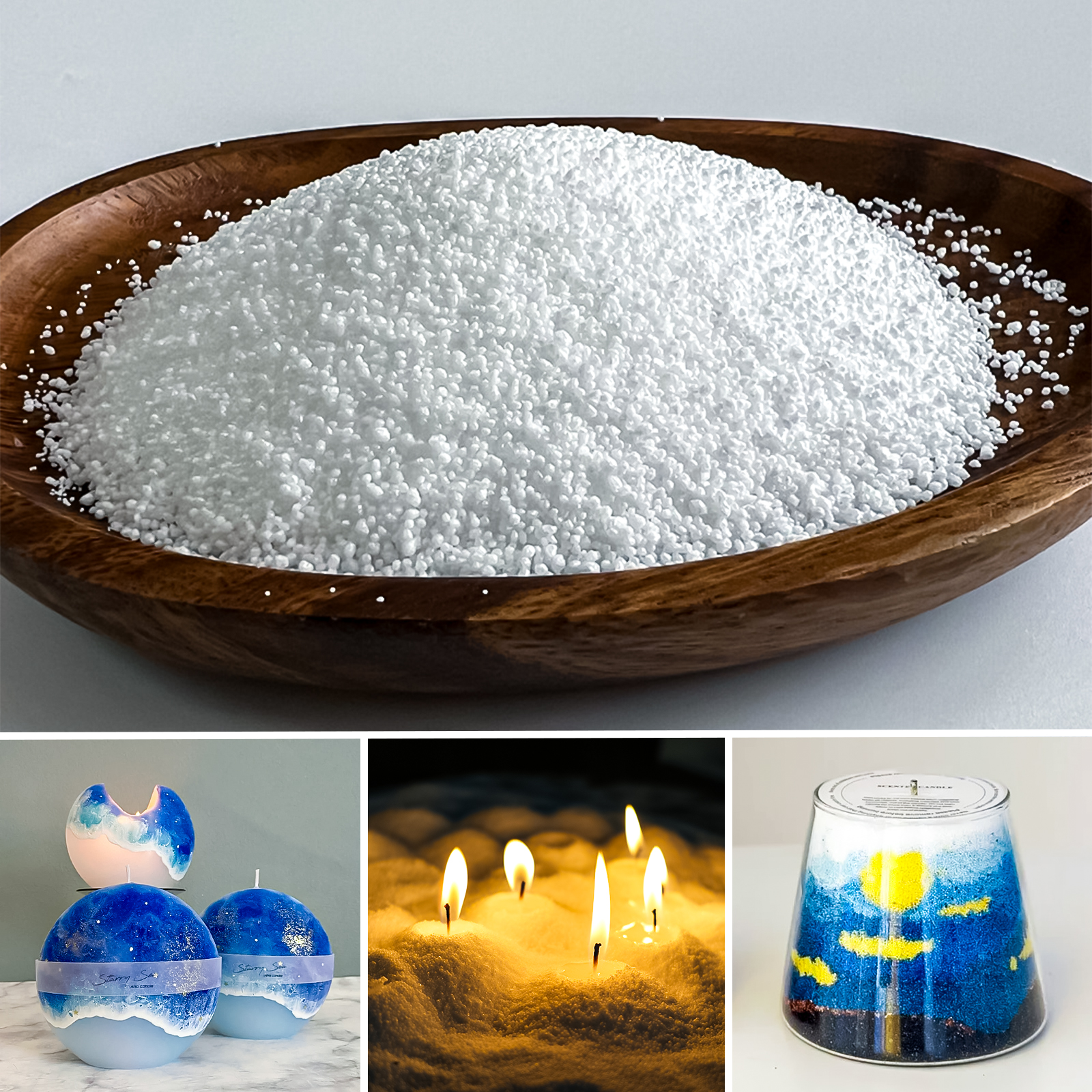 500g-1kg Sand Wax Ice Flower W - Candle Making Reno avis et prix