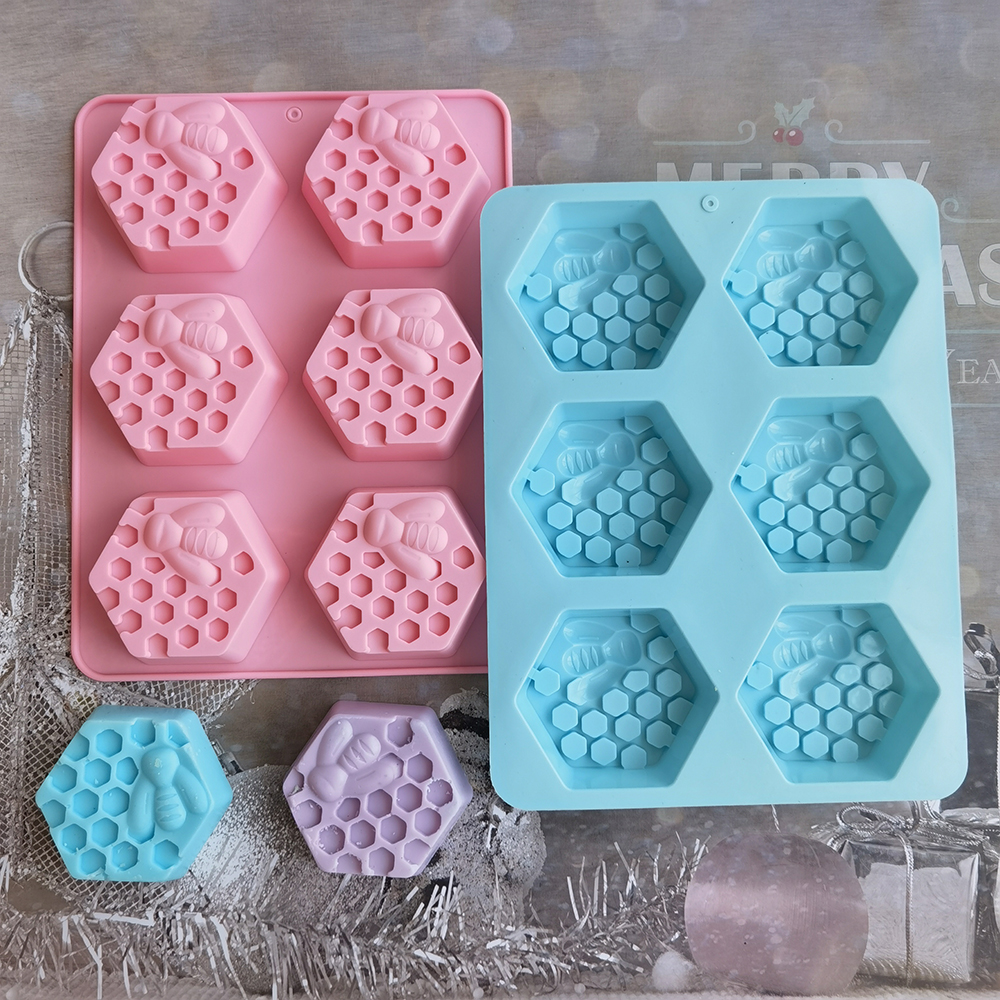 Silicone Hexagonal Bee Soap Mo - Candle Making Reno avis et prix