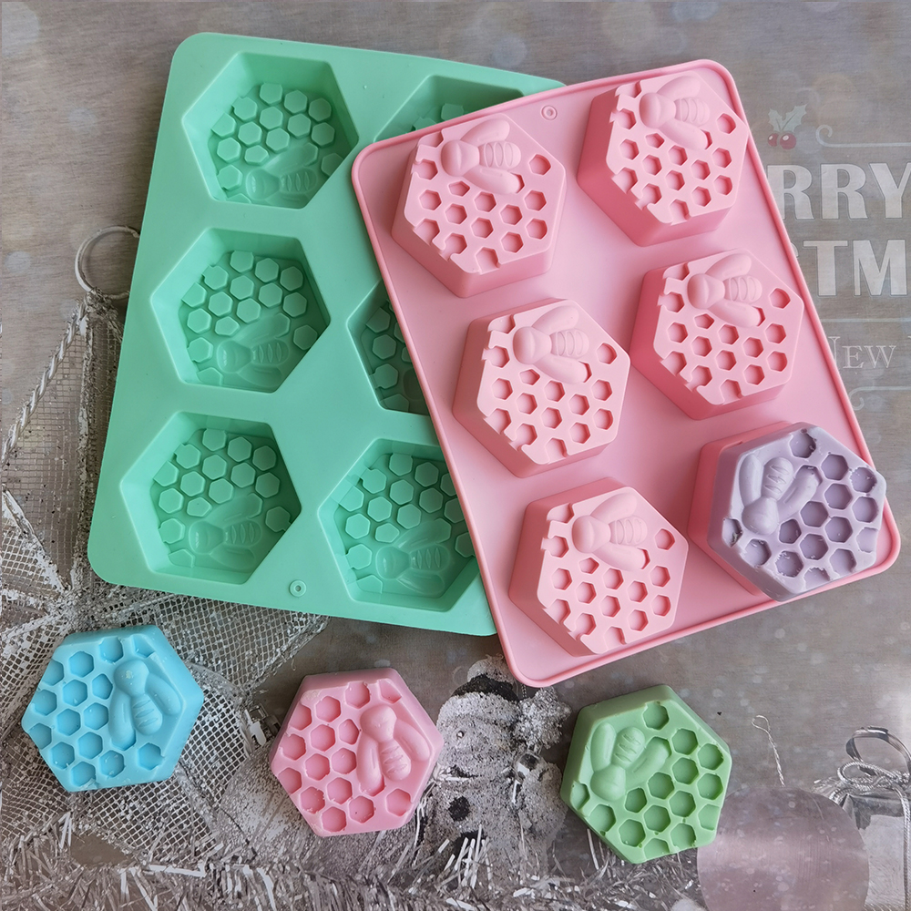 Silicone Hexagonal Bee Soap Mo - Candle Making Reno avis et prix
