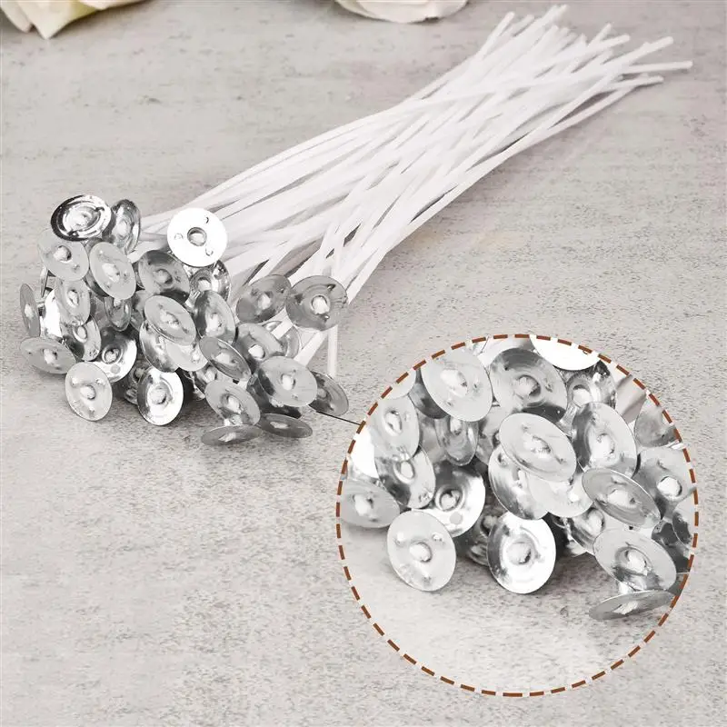 100/50pcs Smokeless Candle Wic - Cotton Wick Pre Tabbed avis et prix