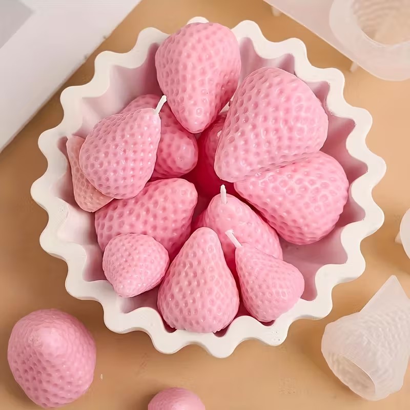 Strawberry Silicone Candle Mol - Candle Making Moulds avis et prix