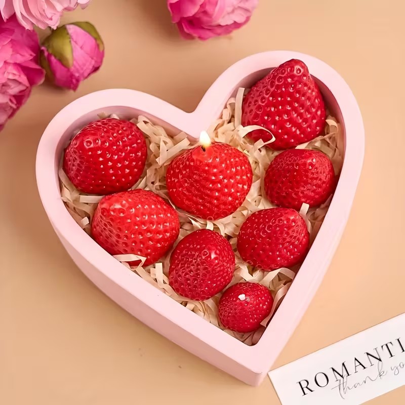 Strawberry Silicone Candle Mol - Candle Making Moulds avis et prix