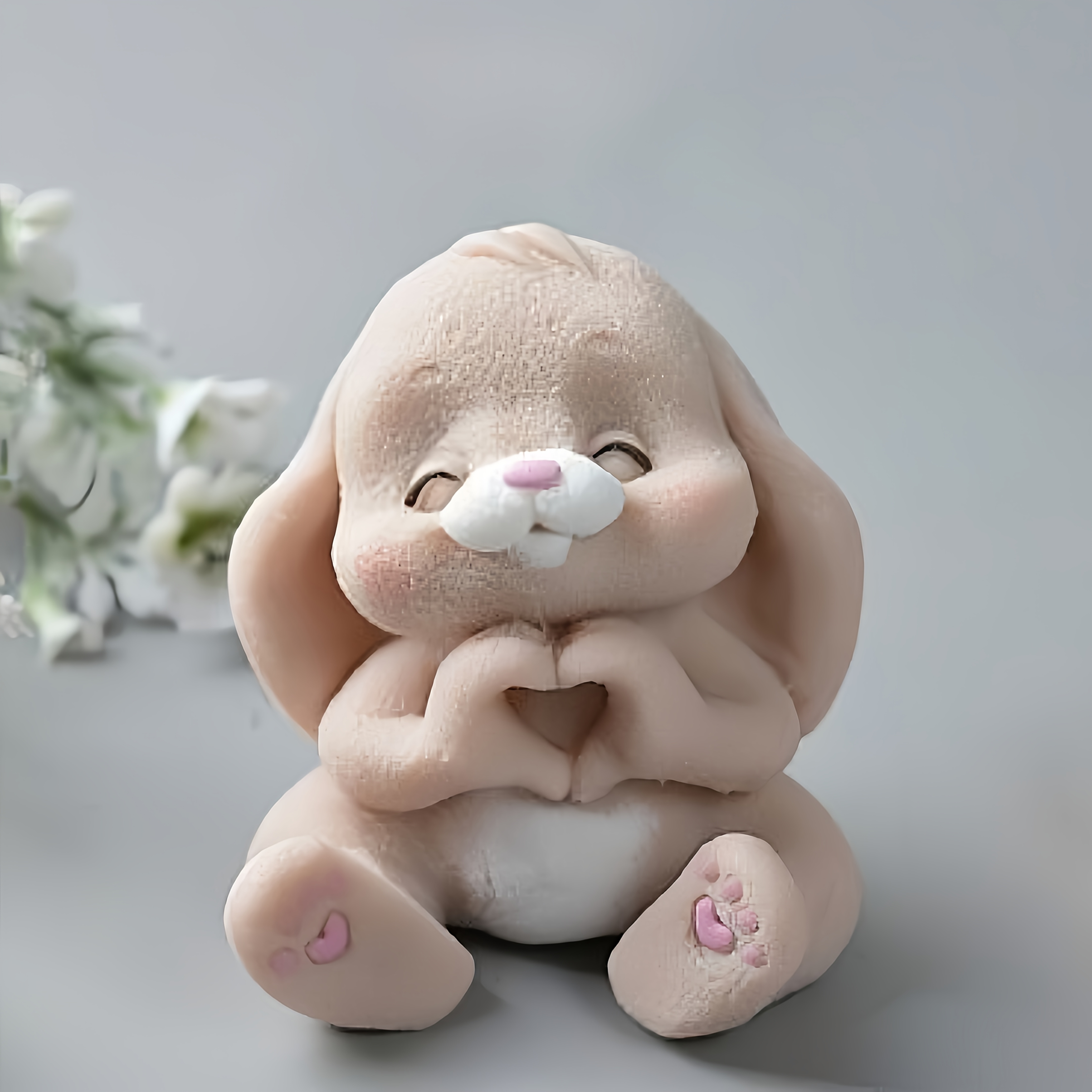 1pc Adorable Rabbit Resin Sili - Candle Making Moulds avis et prix