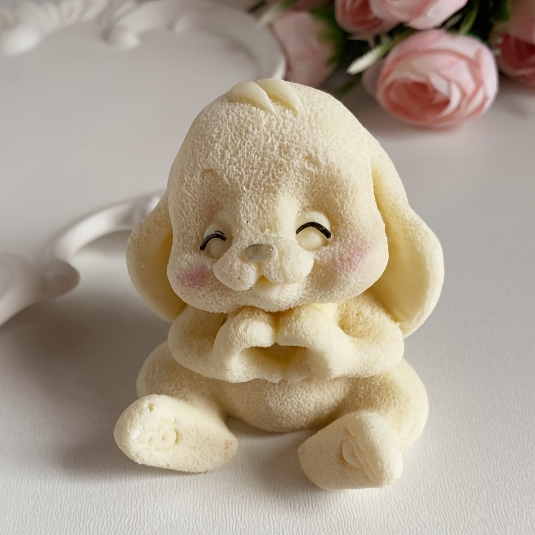 1pc Adorable Rabbit Resin Sili - Candle Making Moulds avis et prix