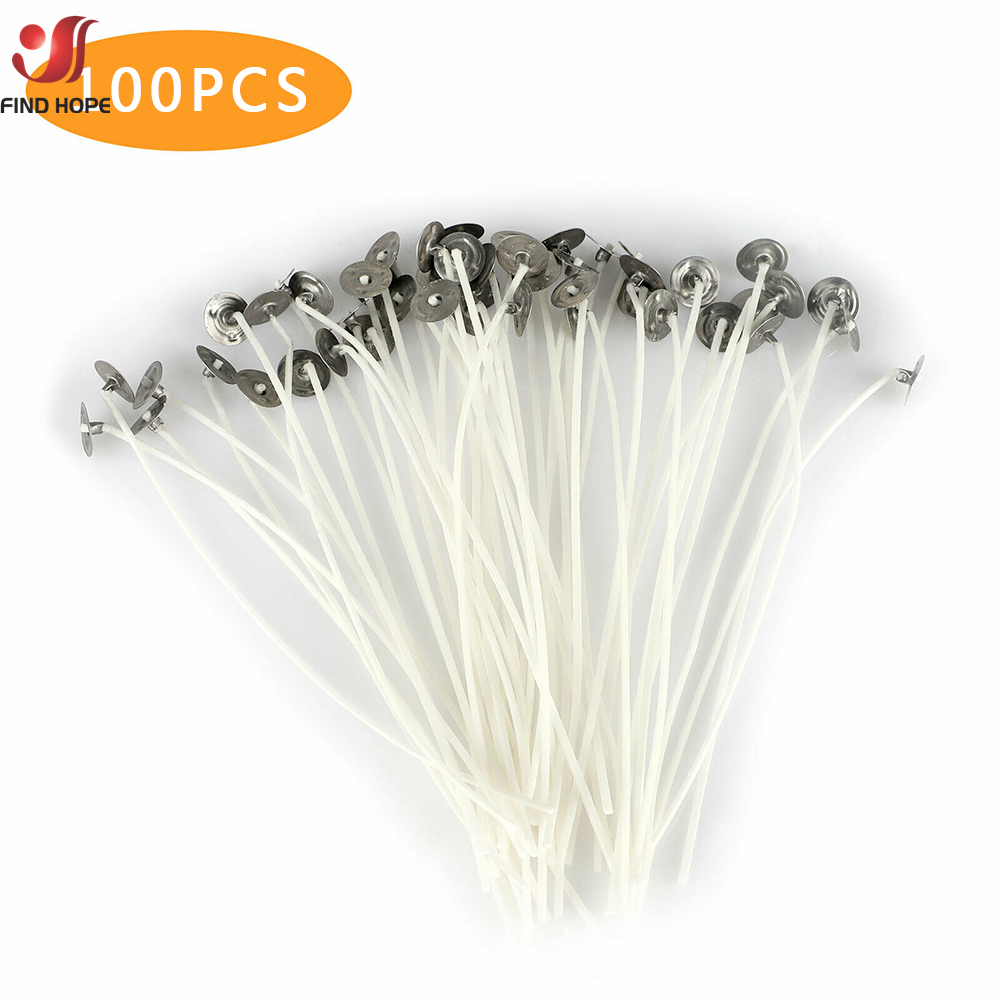 100PCS/bag Smokeless Candle Wi - Cotton Wick Pre Tabbed avis et prix