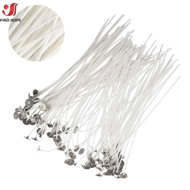 100PCS/bag Smokeless Candle Wi - Cotton Wick Pre Tabbed avis et prix