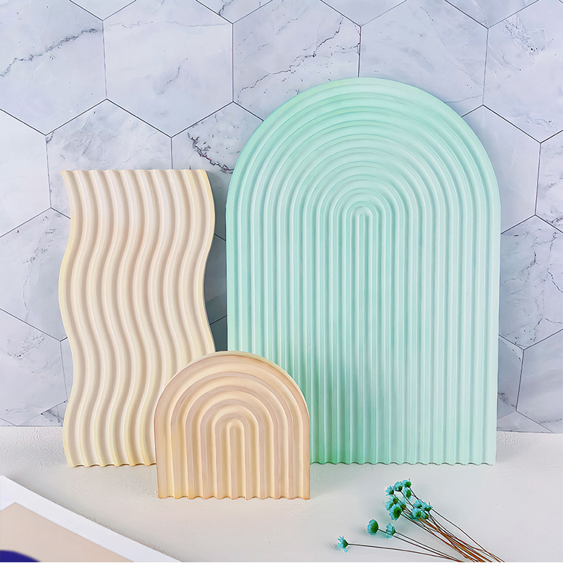 DIY Striped Wave Tray Mold For - Candle Making Moulds avis et prix