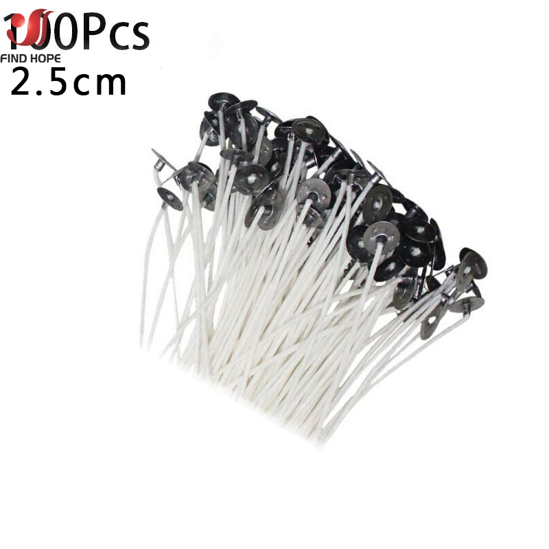 100pcs Smokeless Candle Wicks  - Cotton Wick Pre Tabbed avis et prix