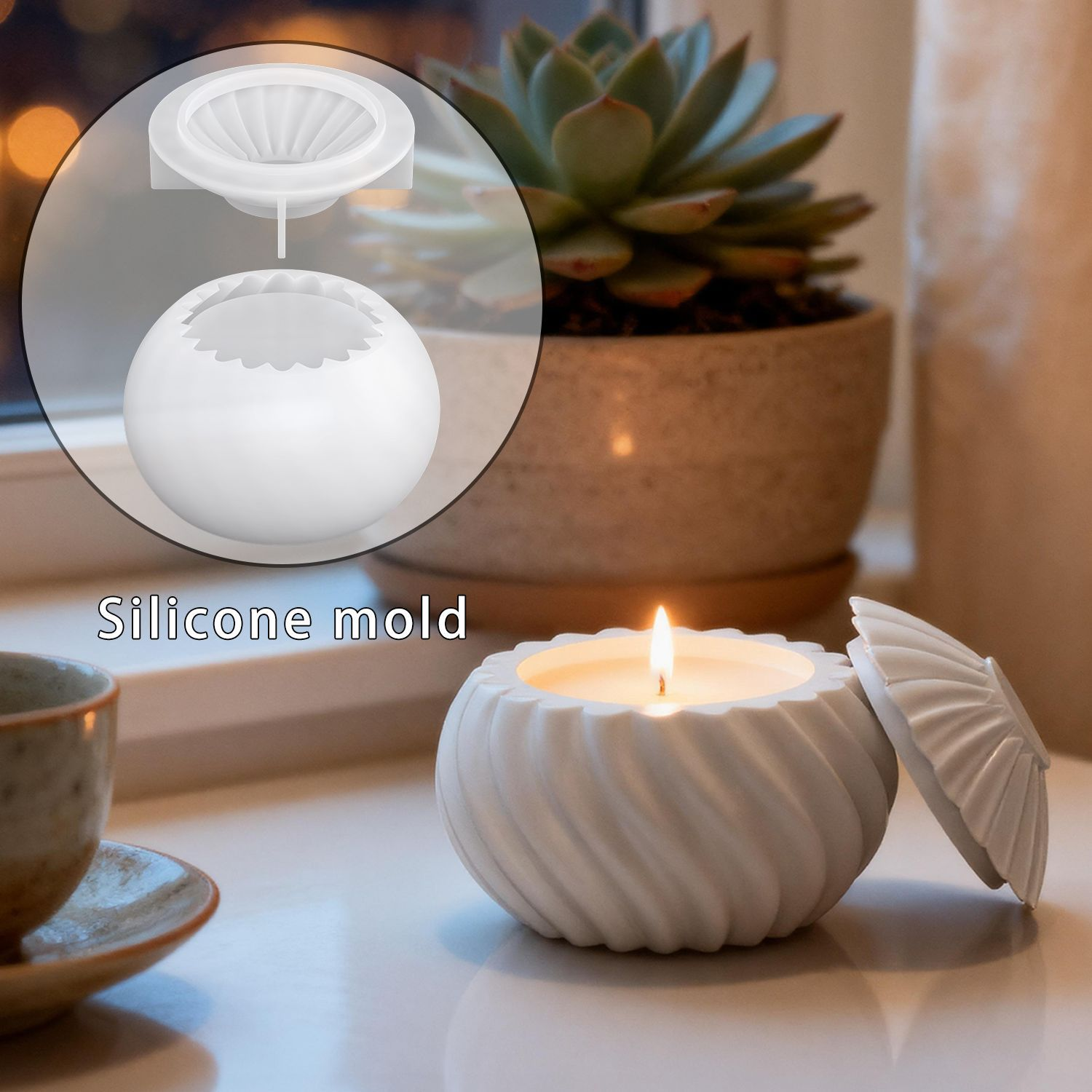 DIY Spiral Pearlescent Candle  - Candle Making Moulds avis et prix