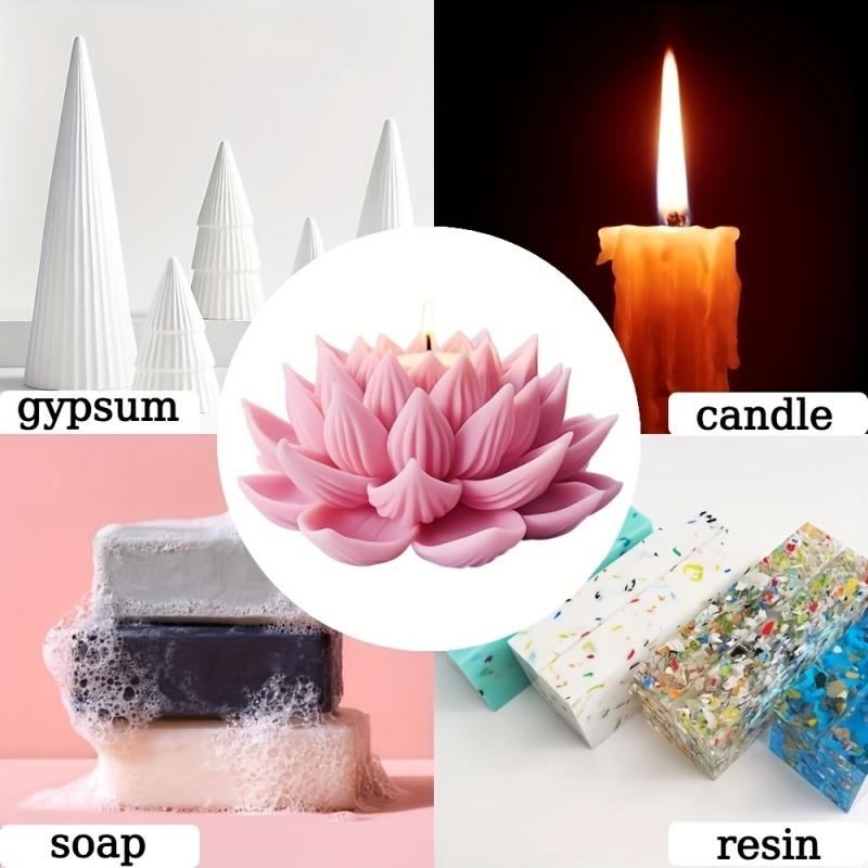 1PC Lotus Flower Candle Mold S - Candle Making Moulds avis et prix