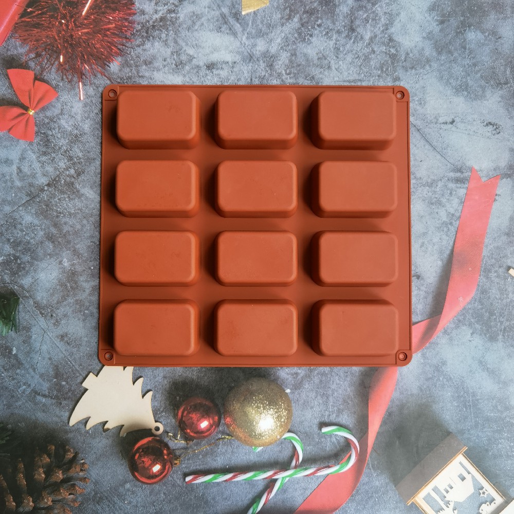 12 Cavity Square Silicone Soap - Candle Making Reno avis et prix