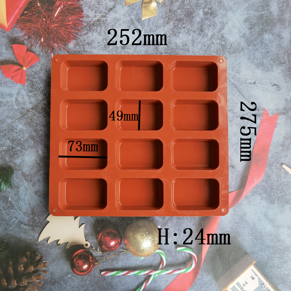 12 Cavity Square Silicone Soap - Candle Making Reno avis et prix
