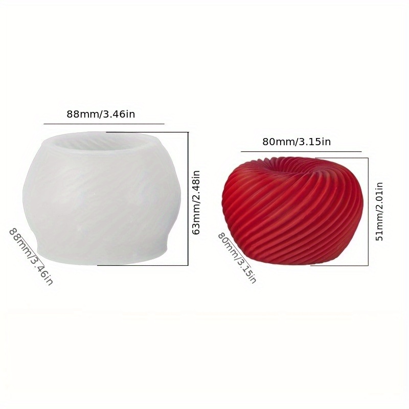 A trendy red apple silicone mo - Candle Making Moulds avis et prix