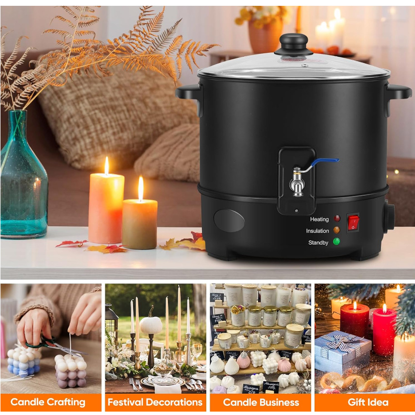 6L Small  Wax Melter Paraffin  - Candle Making Kits avis et prix