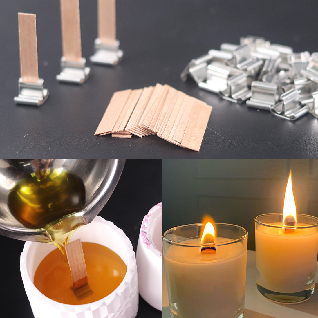30Pcs Wooden Candle Wicks Set  - Candle Making Instructions avis et prix