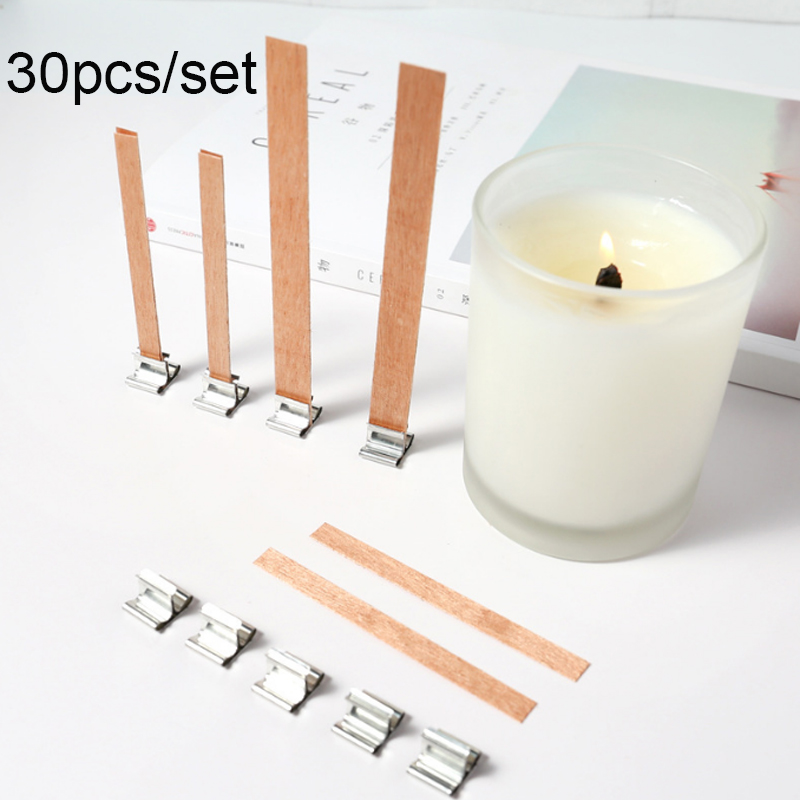 30Pcs Wooden Candle Wicks Set  - Candle Making Instructions avis et prix