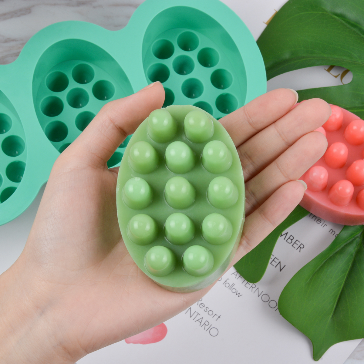 4 Hole Oval Massage Soap Silic - Candle Making Kits avis et prix