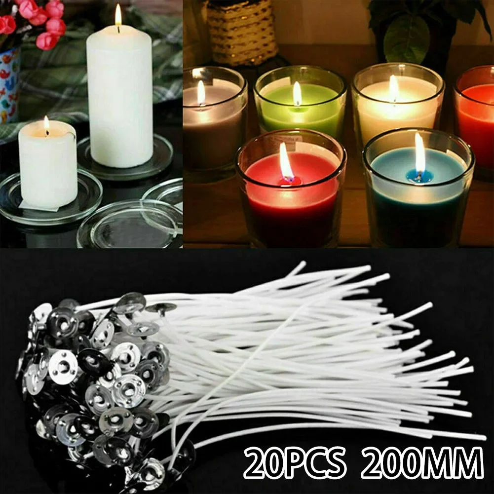 20pcs Smokeless Candle Wicks 2 - Cotton Wick Pre Tabbed avis et prix