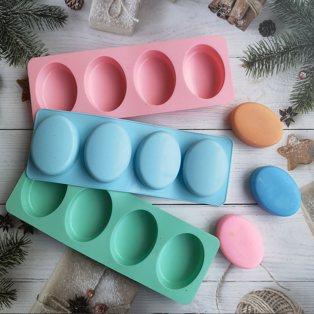 4 Cavities Oval Handmade Soap  - Candle Making Kits avis et prix