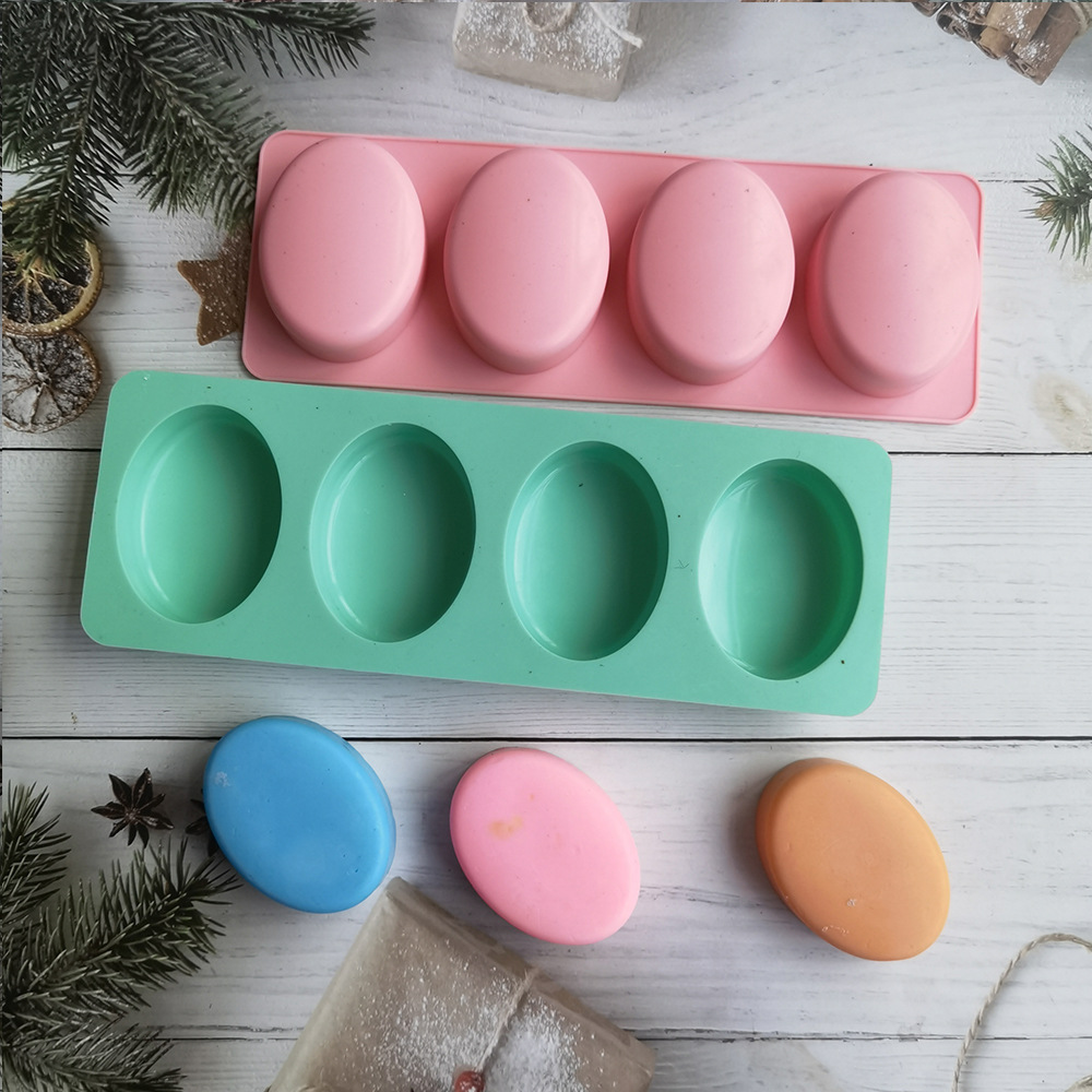 4 Cavities Oval Handmade Soap  - Candle Making Kits avis et prix