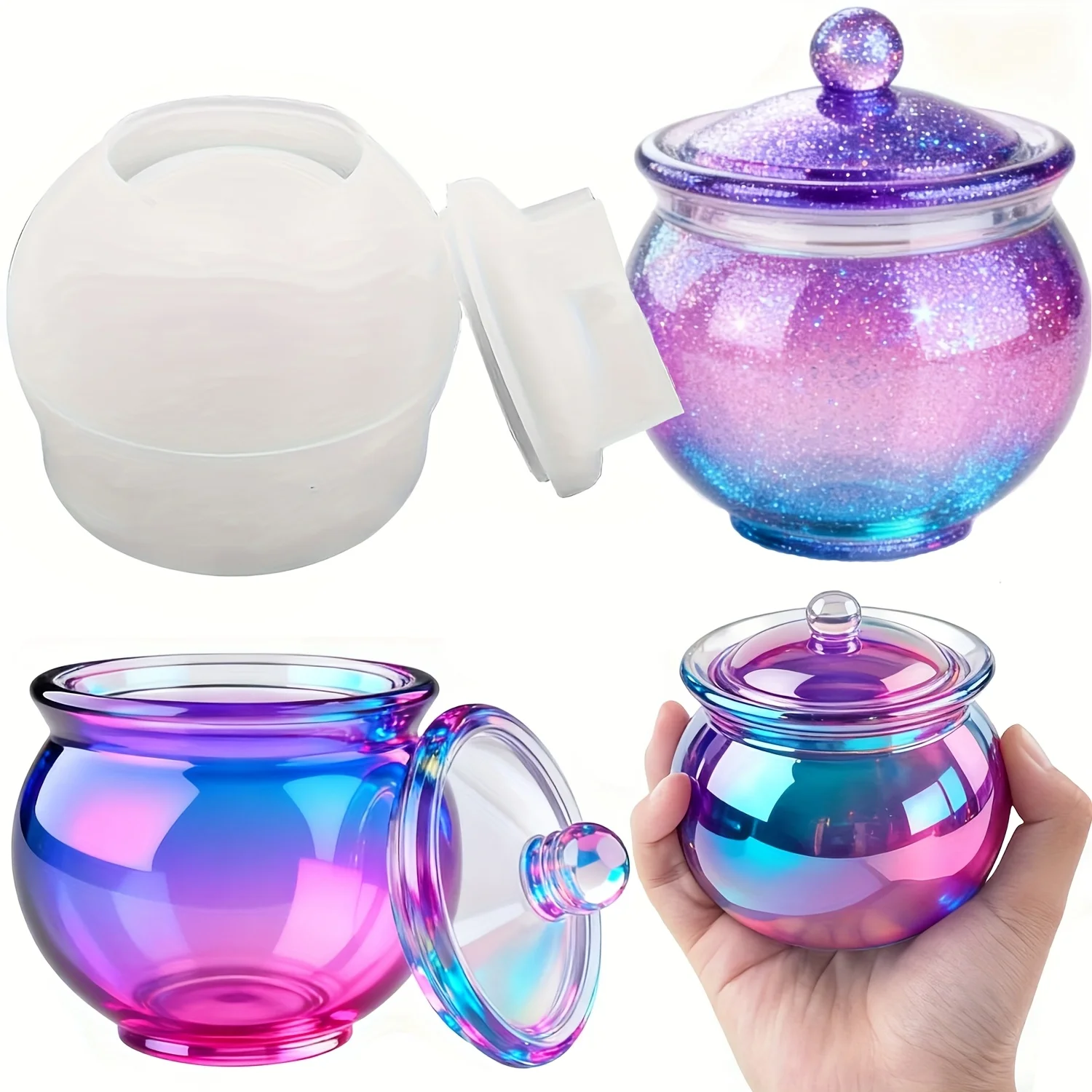 1 set of round resin can molds - Candle Making Moulds avis et prix