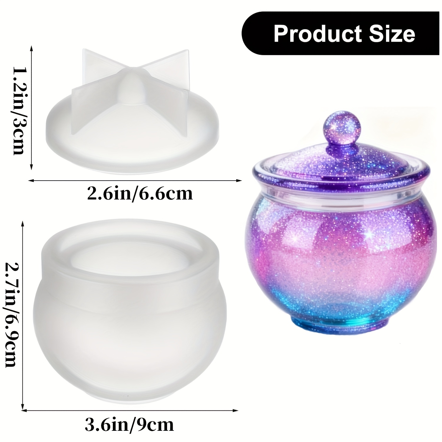 1 set of round resin can molds - Candle Making Moulds avis et prix